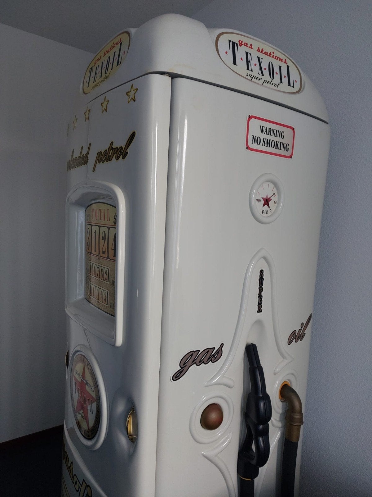 Foto 5 van Tex-Oil Benzinepomp Koelkast - Retro Stijl