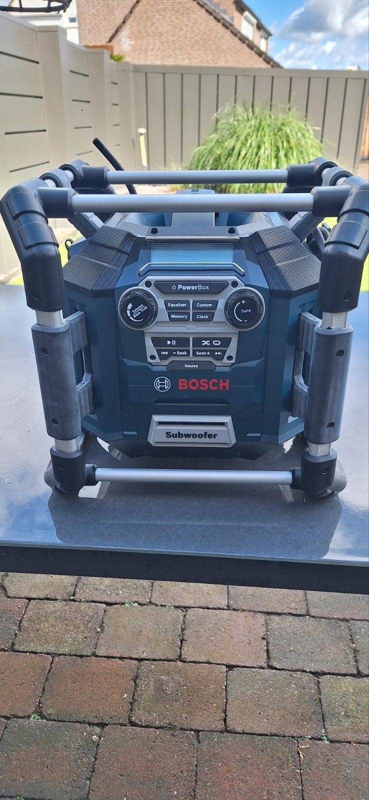 Bosch PowerBox Bouwradio met Subwoofer, Ophalen of Verzenden, Gebruikt, Bouwradio