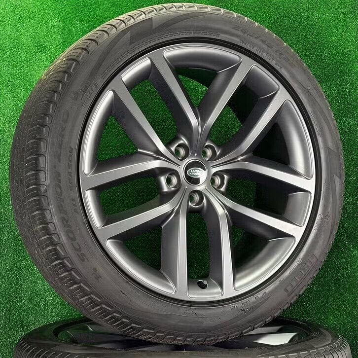 Orig. 22 inch Range Rover Sport velgen met banden L460 L461, Land Rover, Gebruikt, 285 mm, Banden en Velgen