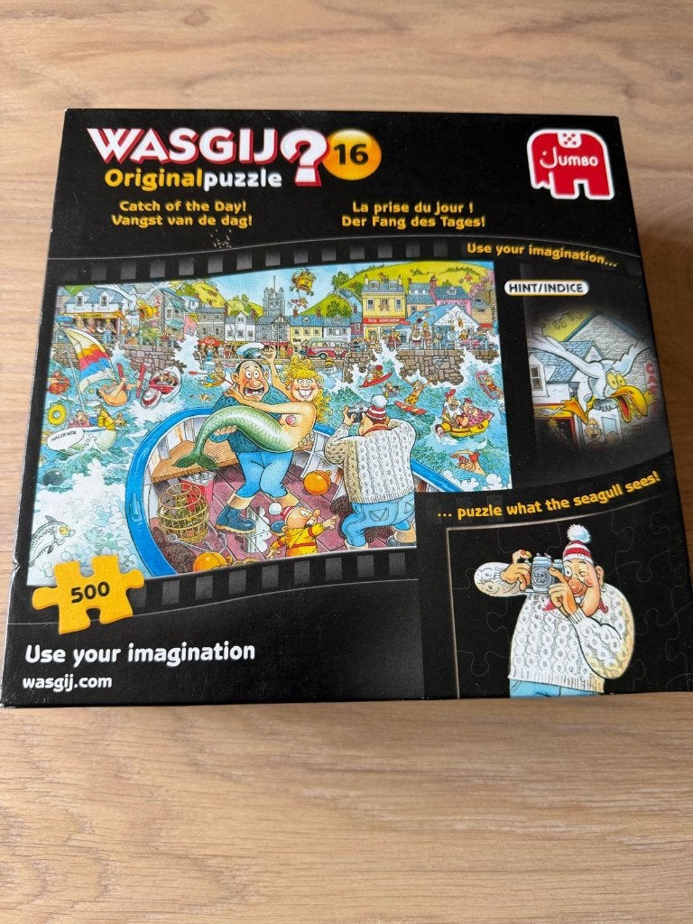 Wasgij puzzels, Hobby en Vrije tijd, Denksport en Puzzels, Ophalen of Verzenden, 500 t/m 1500 stukjes, Zo goed als nieuw, Legpuzzel