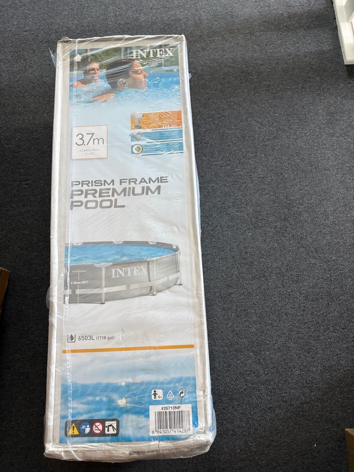 Intex Prism Frame Premium Zwembad 3.66m x 76cm, Ophalen, Minder dan 80 cm, Rond, Opzetzwembad
