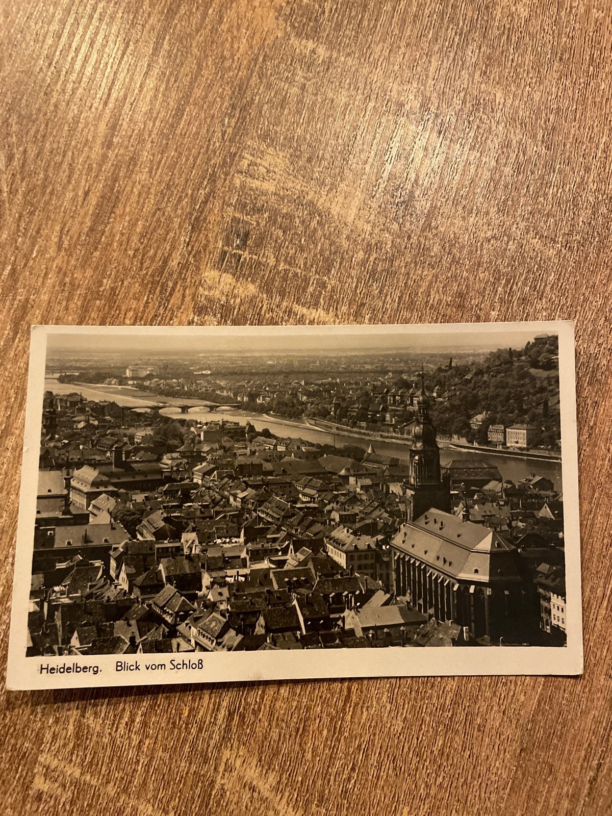 Oude Ansichtkaart Heidelberg, Duitsland - Zwart-wit, Ophalen of Verzenden, 1940 tot 1960, Gelopen, Duitsland