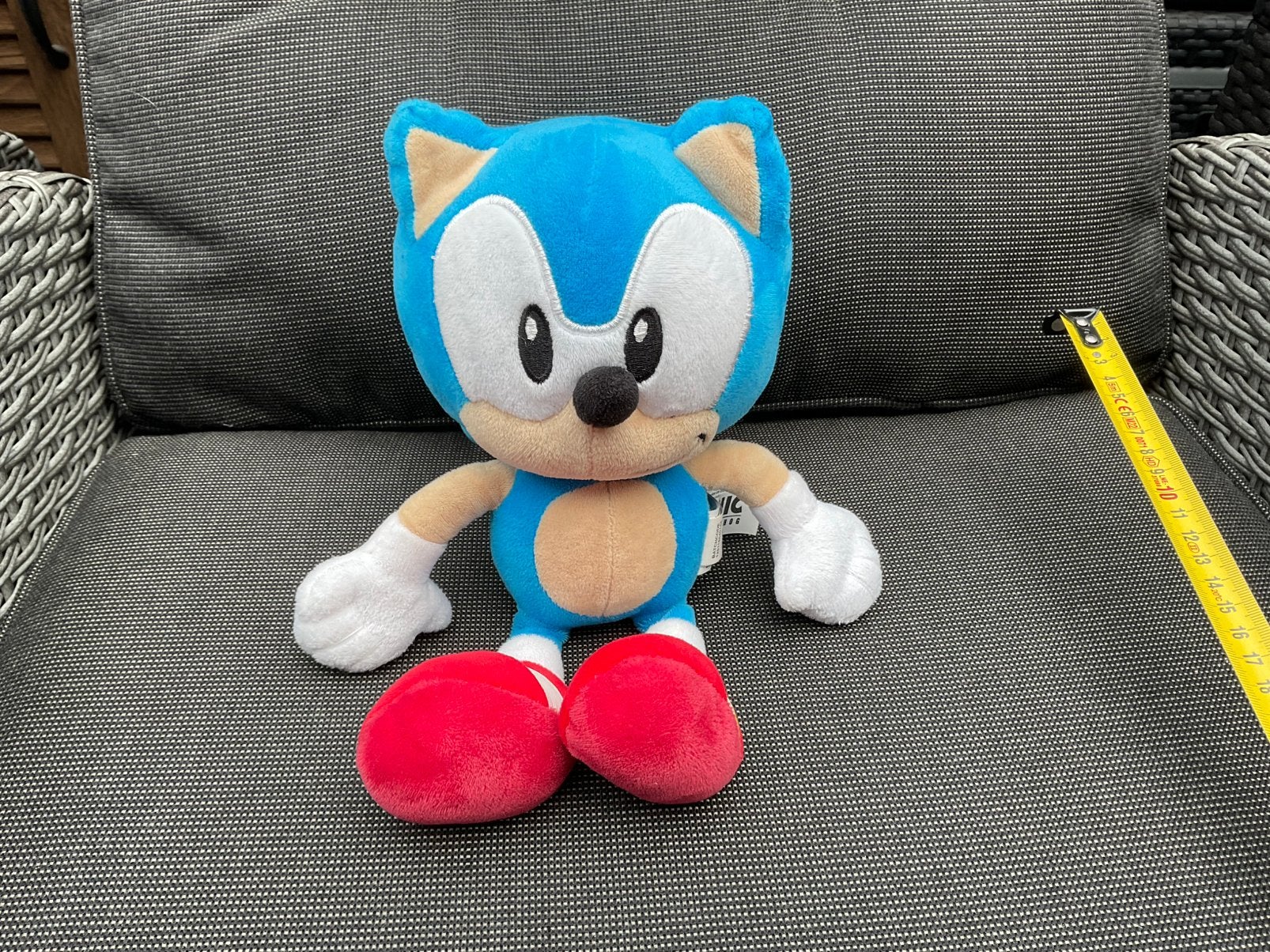Zgan, niet kapot, Super Sonic hedgehog knuffel, Verzamelen, Ophalen, Overige figuren, Zo goed als nieuw, Beeldje of Figuurtje