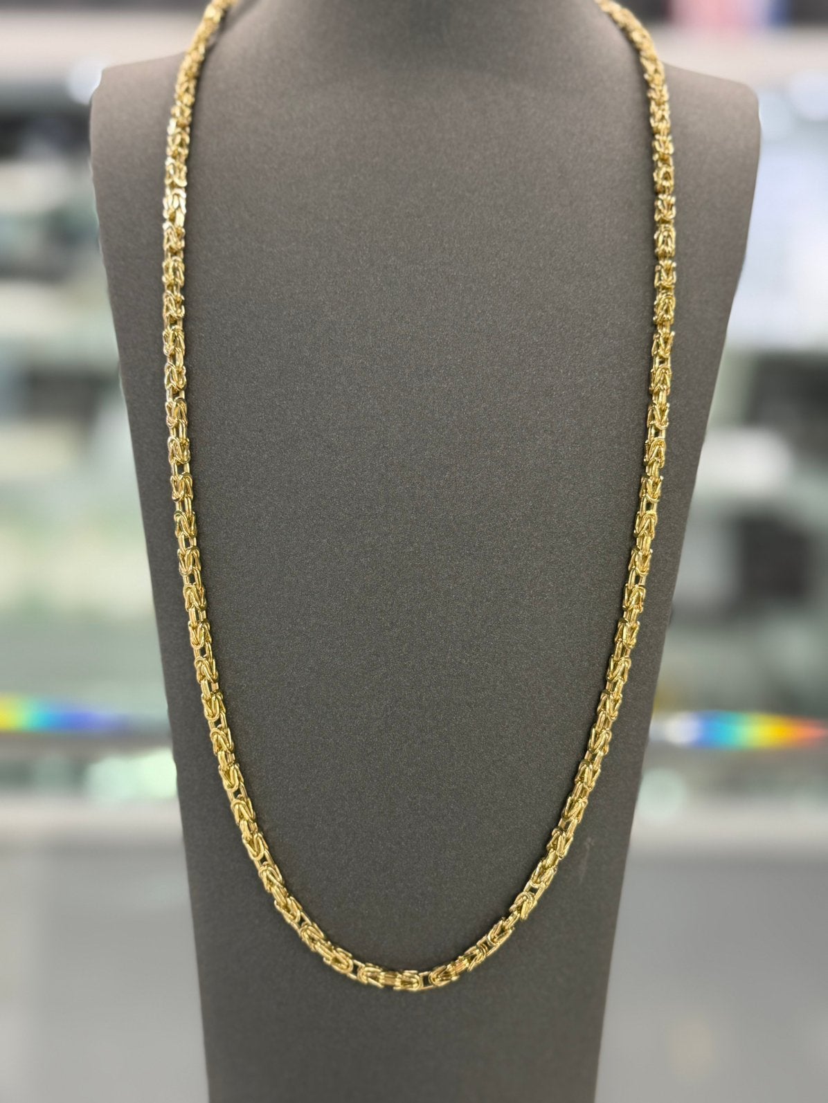 14 Karaat Goud - Ketting - Konings ketting - Nieuw - 27.06Gr, Ophalen of Verzenden, Nieuw, Goud