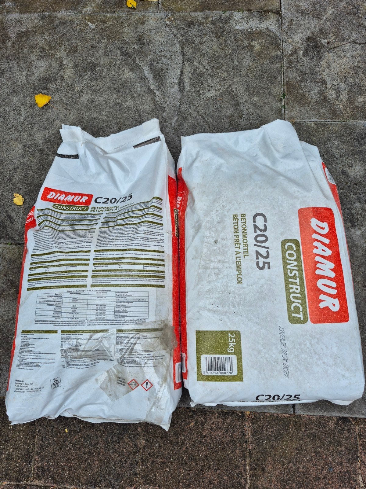 Diamur Construct C20/25 Betonmortel 25kg, Ophalen, Nieuw
