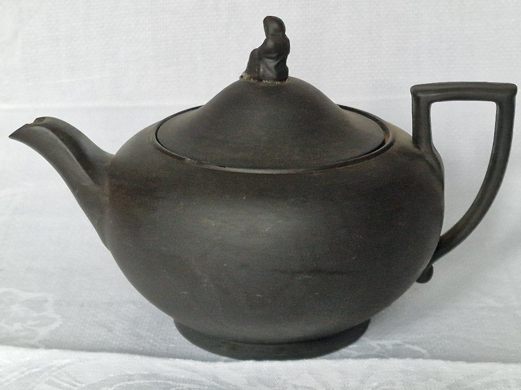 Zwart Wedgwood Theepot, Ophalen of Verzenden