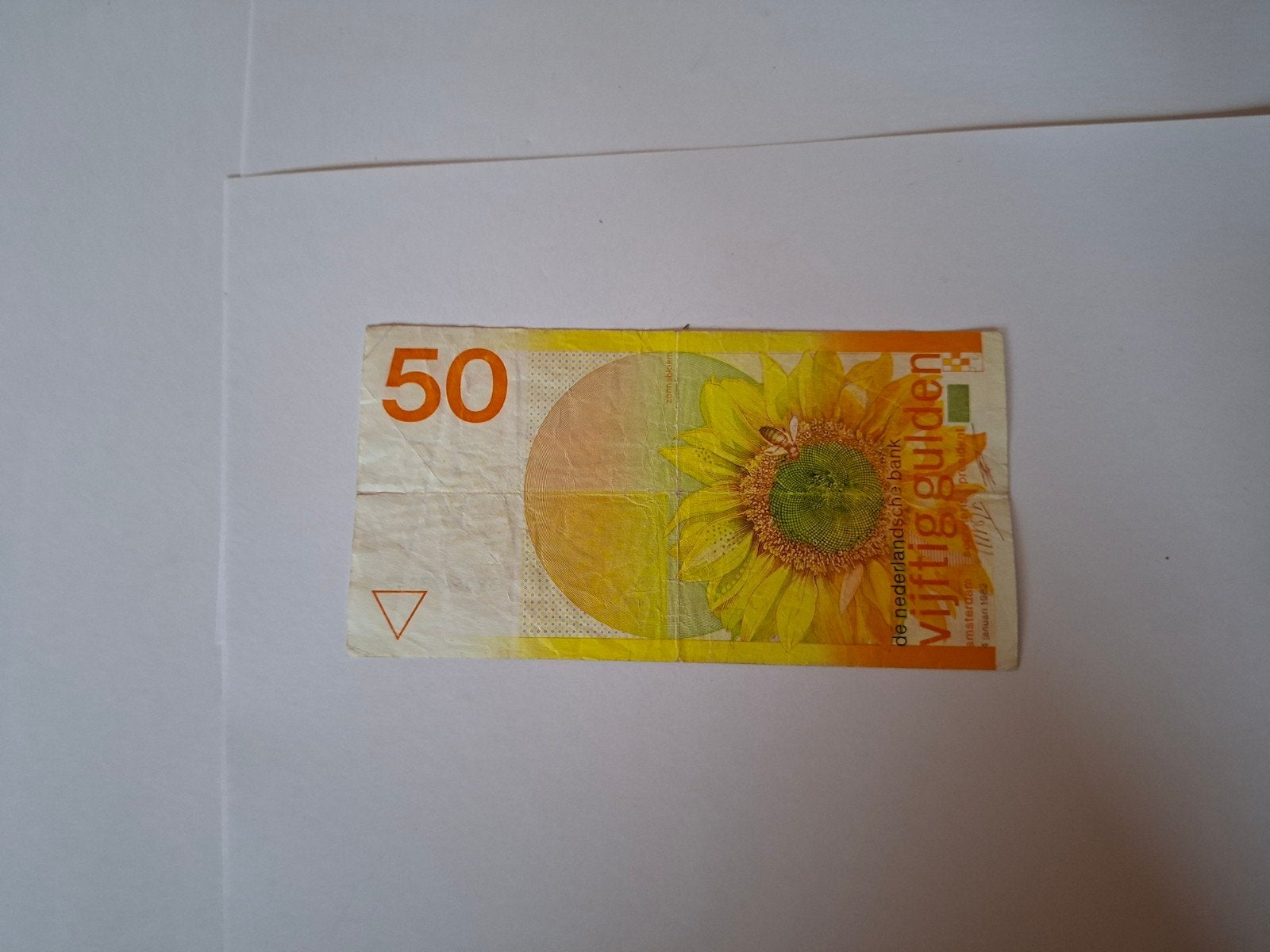 50 Gulden 1982 Zonnebloem, Postzegels en Munten, Ophalen of Verzenden, 50 gulden, Los biljet