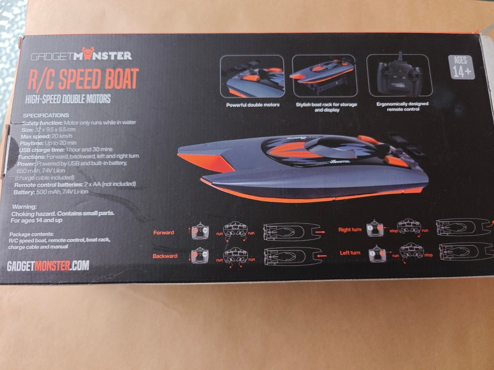 Gadget Monster R/C Speedboot - Nieuw in doos, Ophalen of Verzenden
