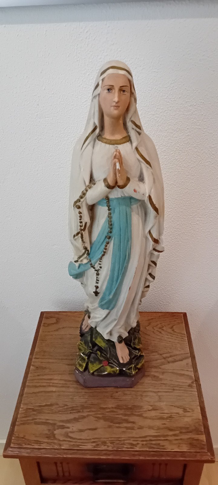 Vintage Mariabeeld - Onze Lieve Vrouw van Lourdes, Antiek en Kunst, Ophalen