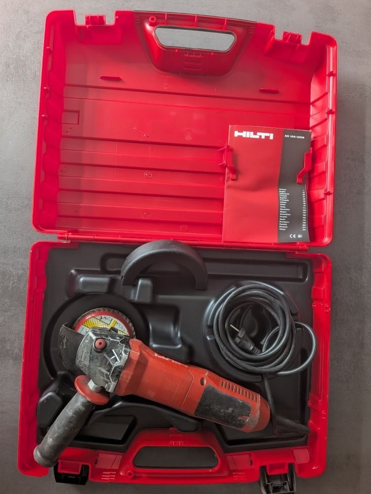 Hilti Slijptol AG 125-15DB - Krachtige Haakse Slijpmachine, Ophalen of Verzenden, Gebruikt, 1000 watt of meer, Haakse handslijpmachine