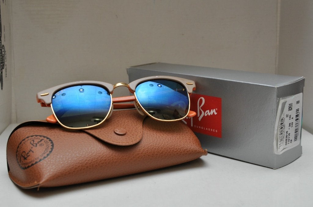 Ray Ban Clubmaster 3016 1101/16 nieuw 2 kleuren zonnebril, Zonnebril, Nieuw, Oranje, Ophalen of Verzenden