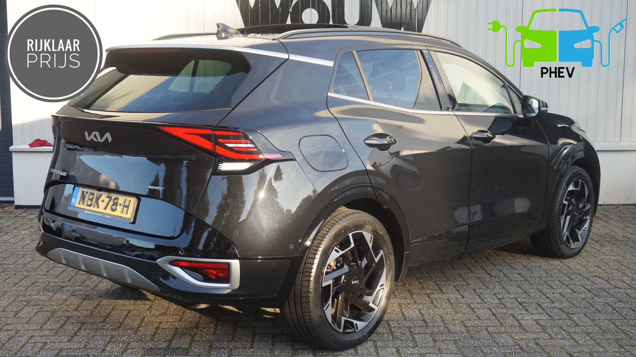 Kia Sportage 1.6 T-GDi PHEV AWD GT-PlusLine | SOH 100%, Auto's, Gebruikt, 4 cilinders, Zwart, Plug-in hybride
