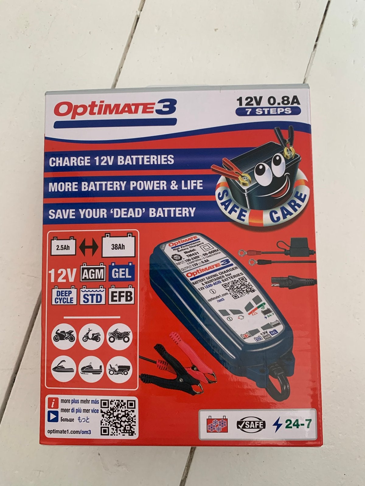 Optimate 3 druppellader voor motor, scooter, jetski, Ophalen of Verzenden, Zo goed als nieuw