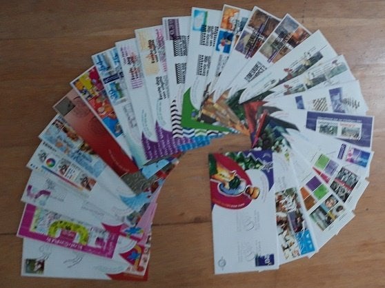 Nederland FDC jaar 2001 NVPH 429-447 onbeschreven, Verzenden, Onbeschreven, Nederland