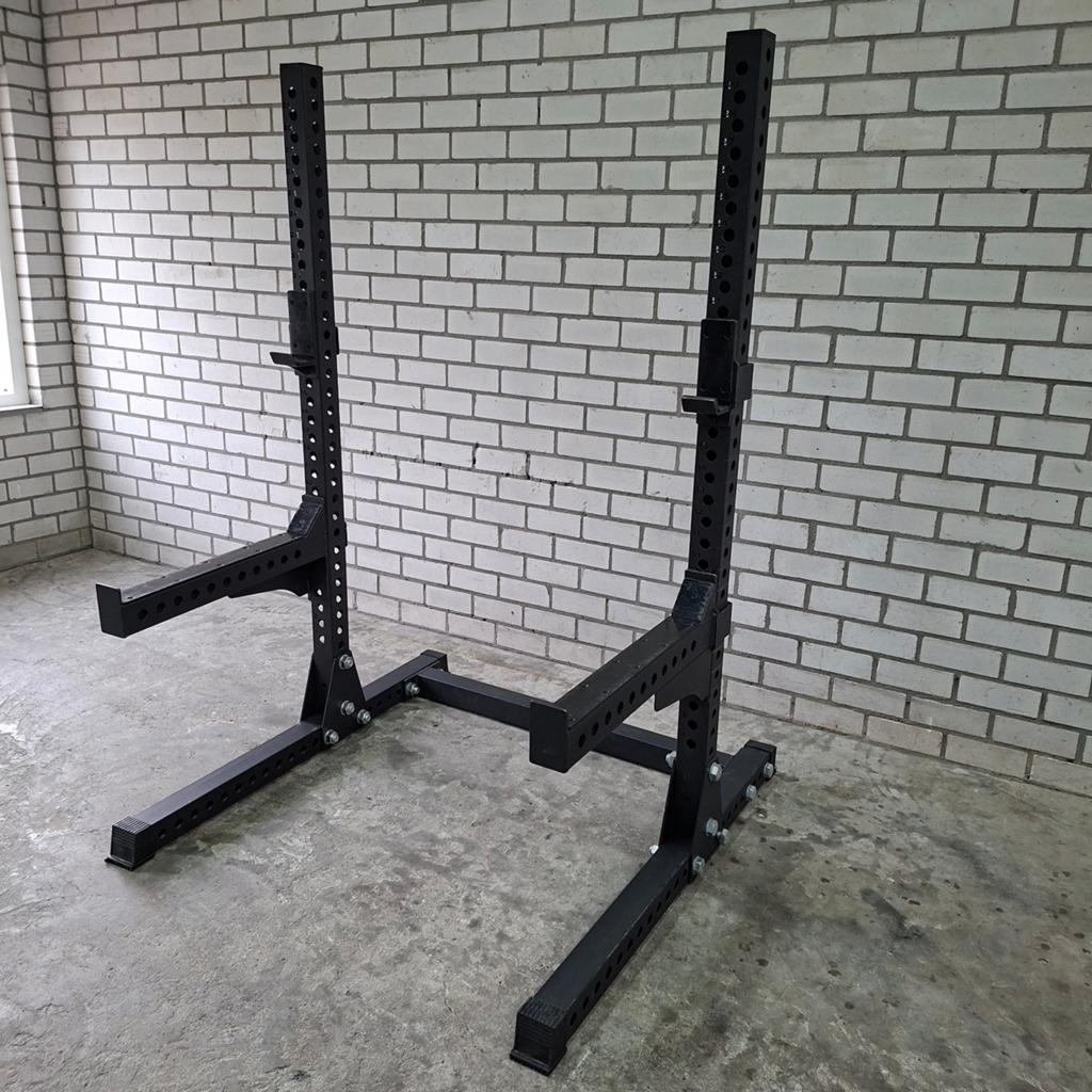 Squat Rack  met Verstelbare Spotterarmen en J Hooks, Sport en Fitness, Ophalen, Zo goed als nieuw, Overige typen