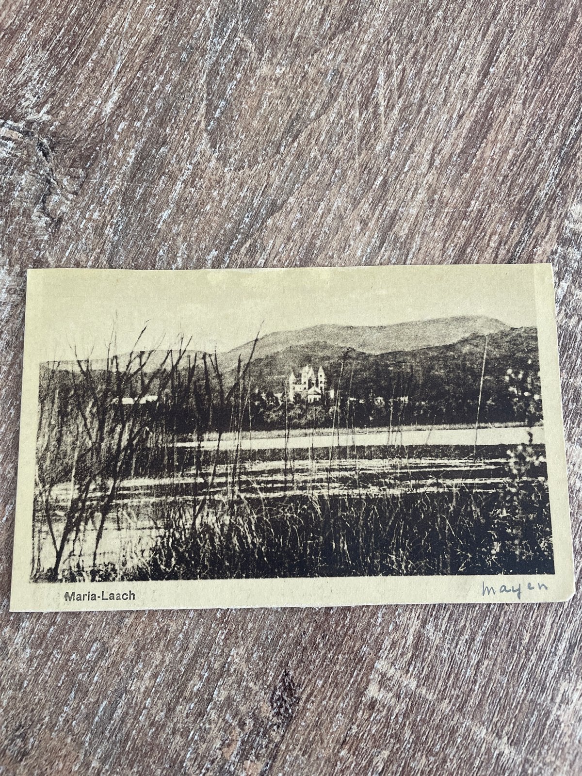 Oude ansichtkaart Maria-Laach, Duitsland - Zwart-wit, Ophalen of Verzenden, Voor 1920, Gelopen, Natuur