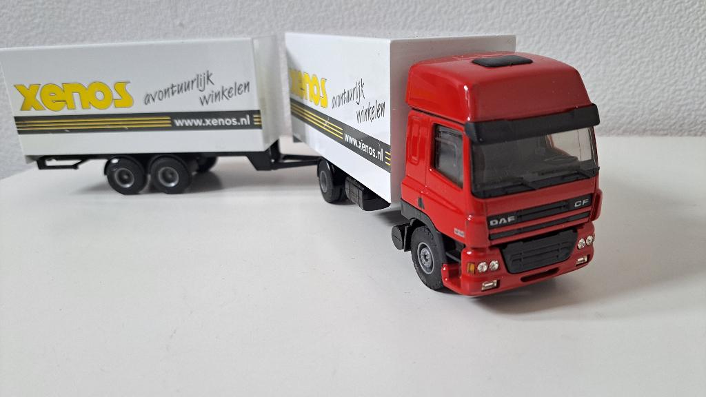 Liontoys Daf 85 CF Xenos, Hobby en Vrije tijd, Modelauto's | 1:50, Zo goed als nieuw, Bus of Vrachtwagen, Lion Toys, Ophalen of Verzenden