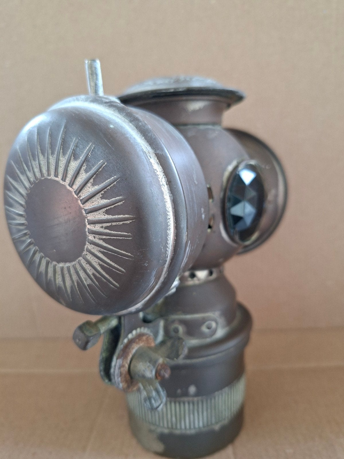 Antieke fietslamp, Antiek en Kunst, Antiek | Lampen, Ophalen of Verzenden