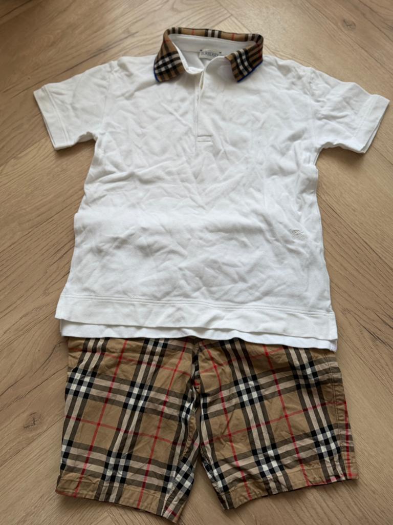Originele burberry polo en korte broek, Ophalen of Verzenden, Jongen, Broek