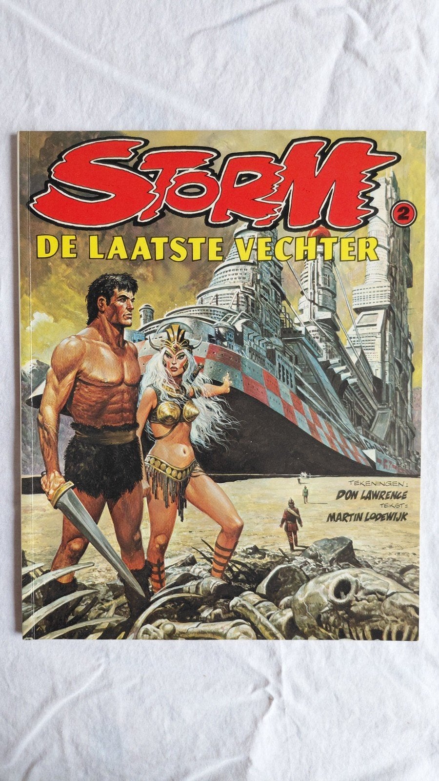 Storm 2: De Laatste Vechter - Don Lawrence, Martin Lodewijk, Gelezen, Eén stripboek, Don Lawrence, Martin Lodewijk, Ophalen of Verzenden