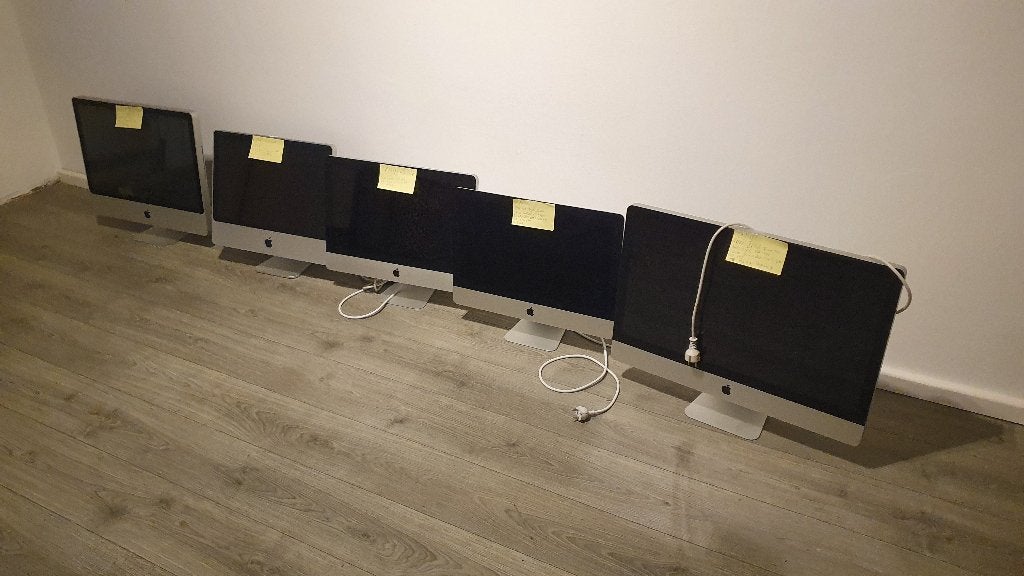 Partij Apple iMac, 5 stuks, Computers en Software, Apple Desktops, Ophalen, Gebruikt, 2 tot 3 Ghz, HDD