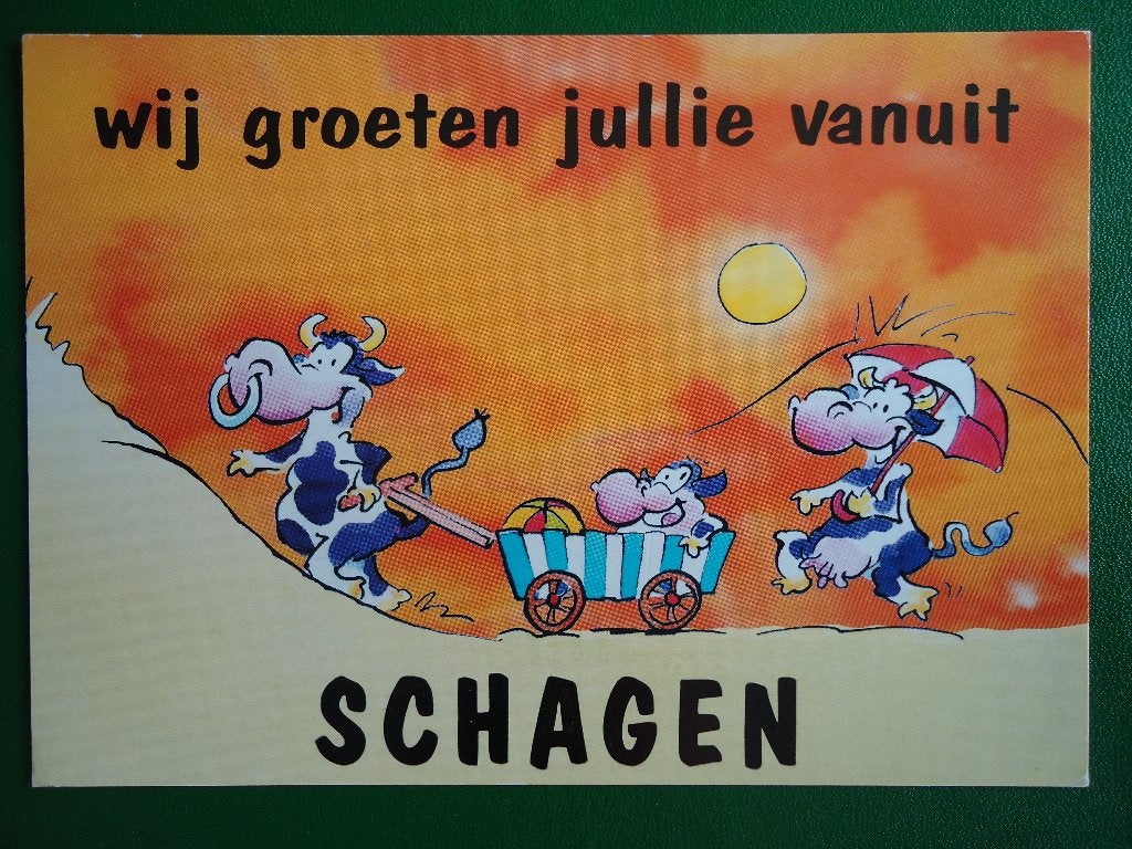 (1958) Dierenkaart: KOEIEN, Verzenden, 1980 tot heden, Gelopen, Overige soorten