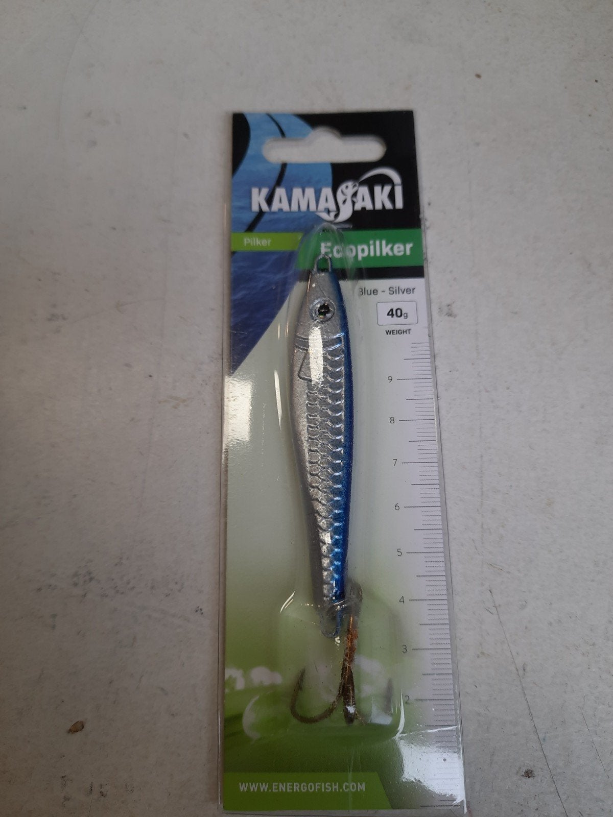 partij van 40 pilkers Blue/Silver 40 gram, Info@kamasaki.com, Overige typen, Nieuw, Ophalen of Verzenden