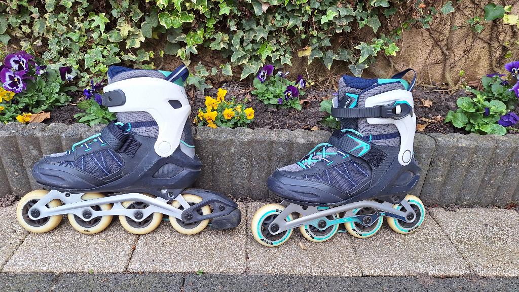 Fitness skates / Skeelers maat 42, Gebruikt, Dames, Inline skates 4 wielen, Ophalen