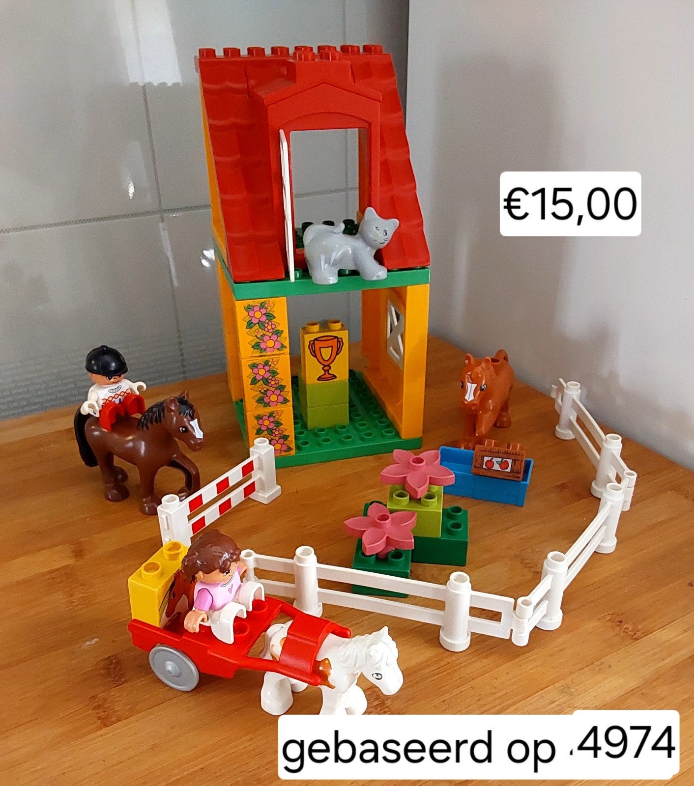 duplo paardenstal, Ophalen of Verzenden, Gebruikt, Duplo
