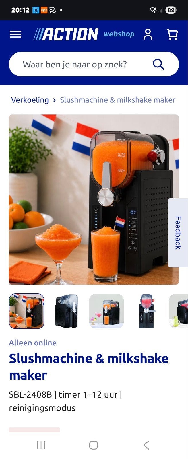 Slushmachine & Milkshake Maker van Action, Witgoed en Apparatuur, Onderdelen en Toebehoren, Zo goed als nieuw, Ophalen