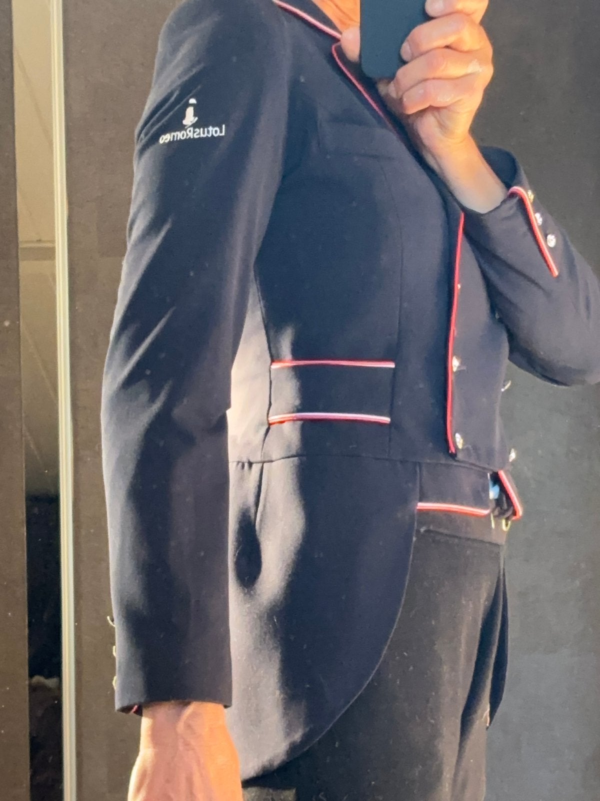 Lotus Romero wedstrijdjasje maat 38, Blauw, Dressuur, Ophalen of Verzenden, Zo goed als nieuw