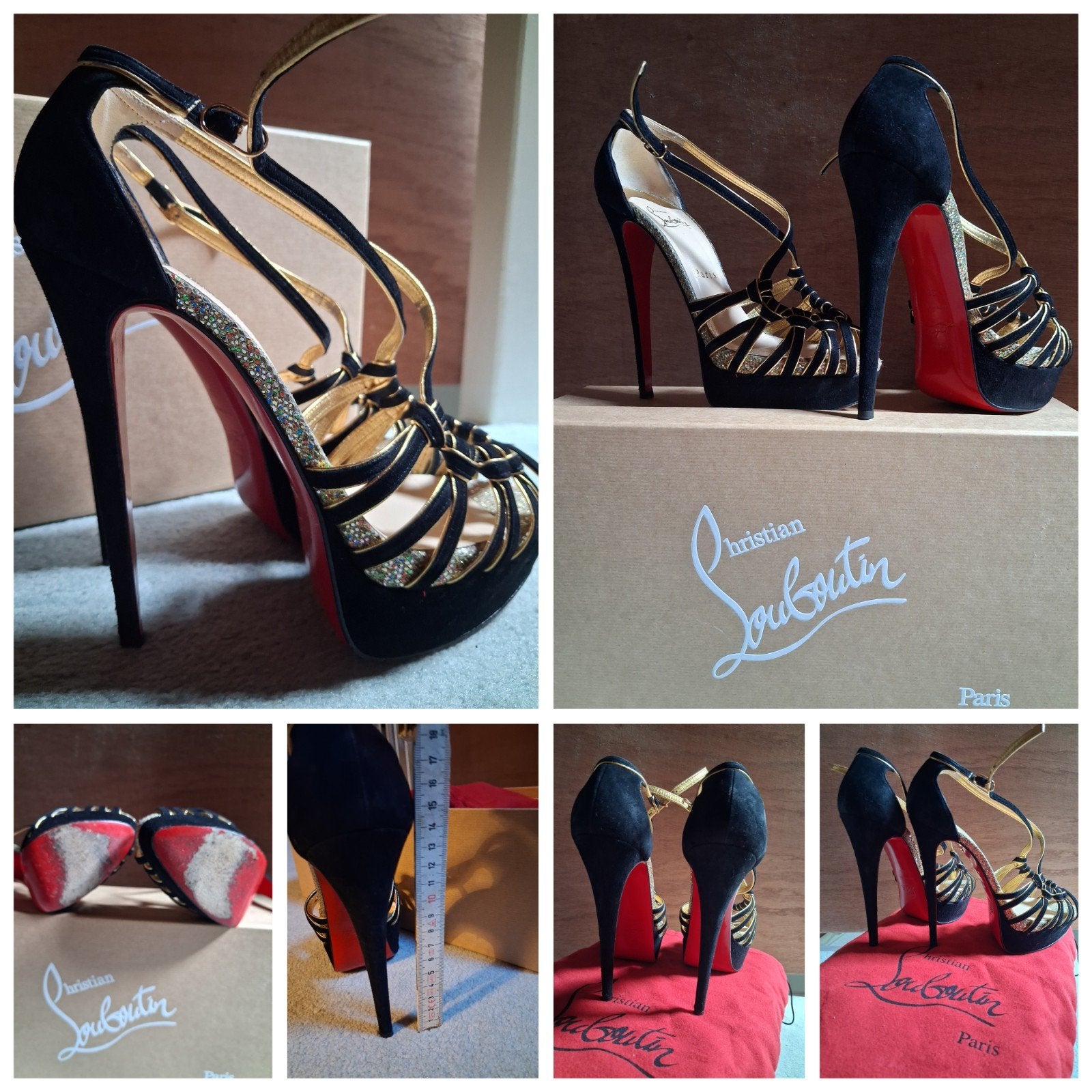 Christian Louboutin Mignons 120 Hakken - Maat 38, Ophalen, Zo goed als nieuw, Rood