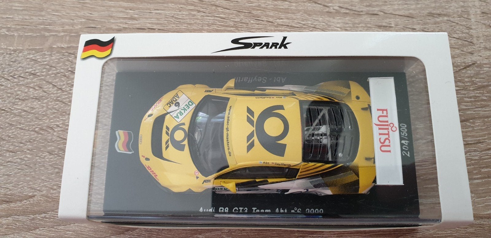 Spark Audi R8 GT3 Team Abt #6 2009, Verzenden, Zo goed als nieuw, Auto, Overige merken