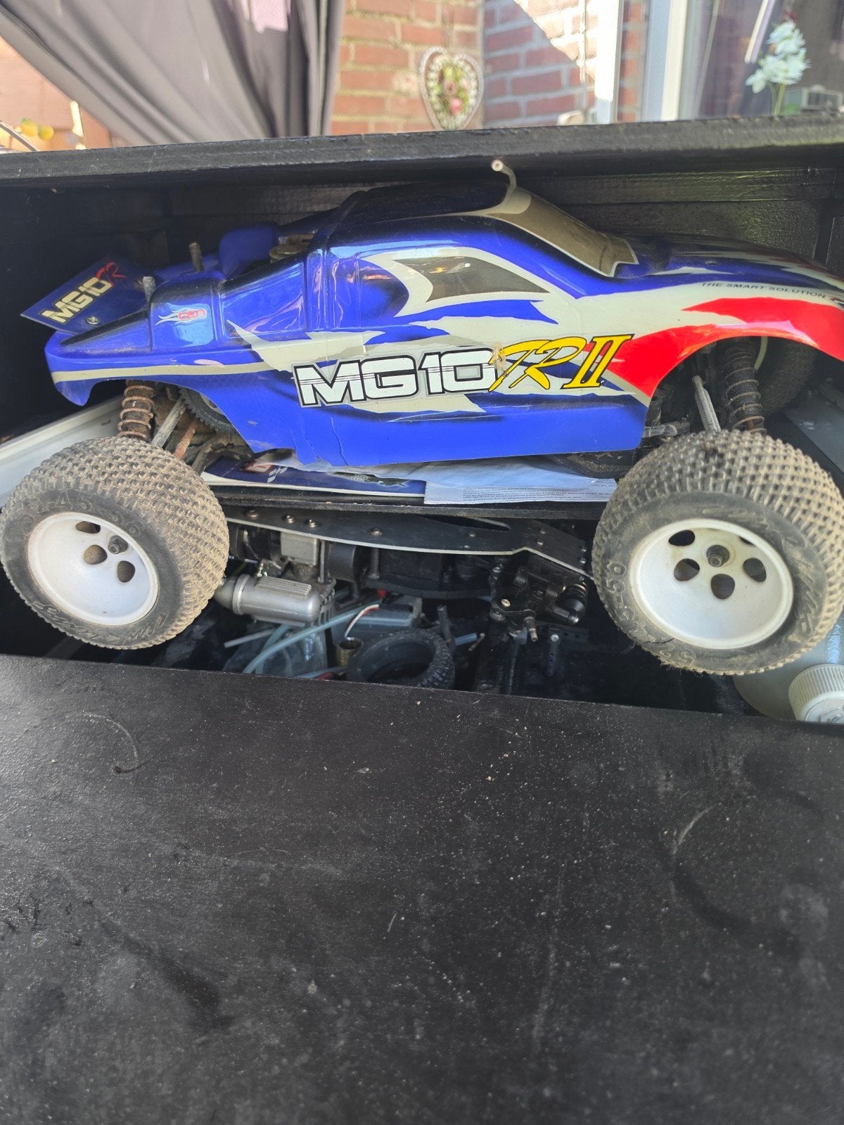 2x nitro rc auto, Gebruikt, Ophalen of Verzenden, Schaal 1:10, Onderdeel