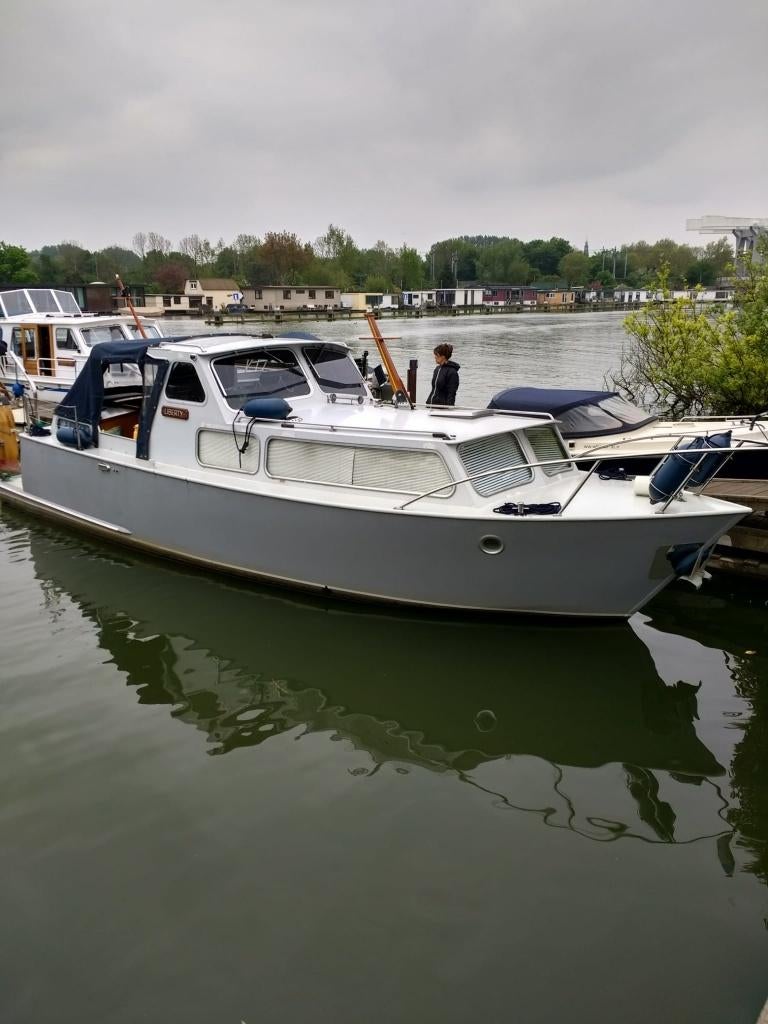Kempala kruiser 9.5 x 3.05 x 0.9, Watersport en Boten, Motorboten en Motorjachten, Ophalen, Gebruikt, Staal, Diesel