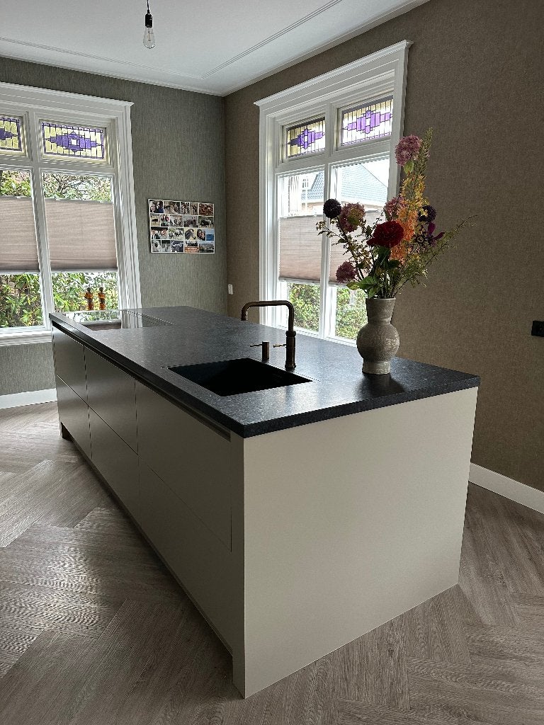 Kookeiland en koffie corner, Huis en Inrichting, Ophalen, 100 tot 150 cm, 75 cm of meer, Beige