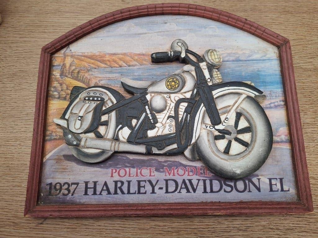 Authentiek pubbord Harley Davidson, Ophalen of Verzenden