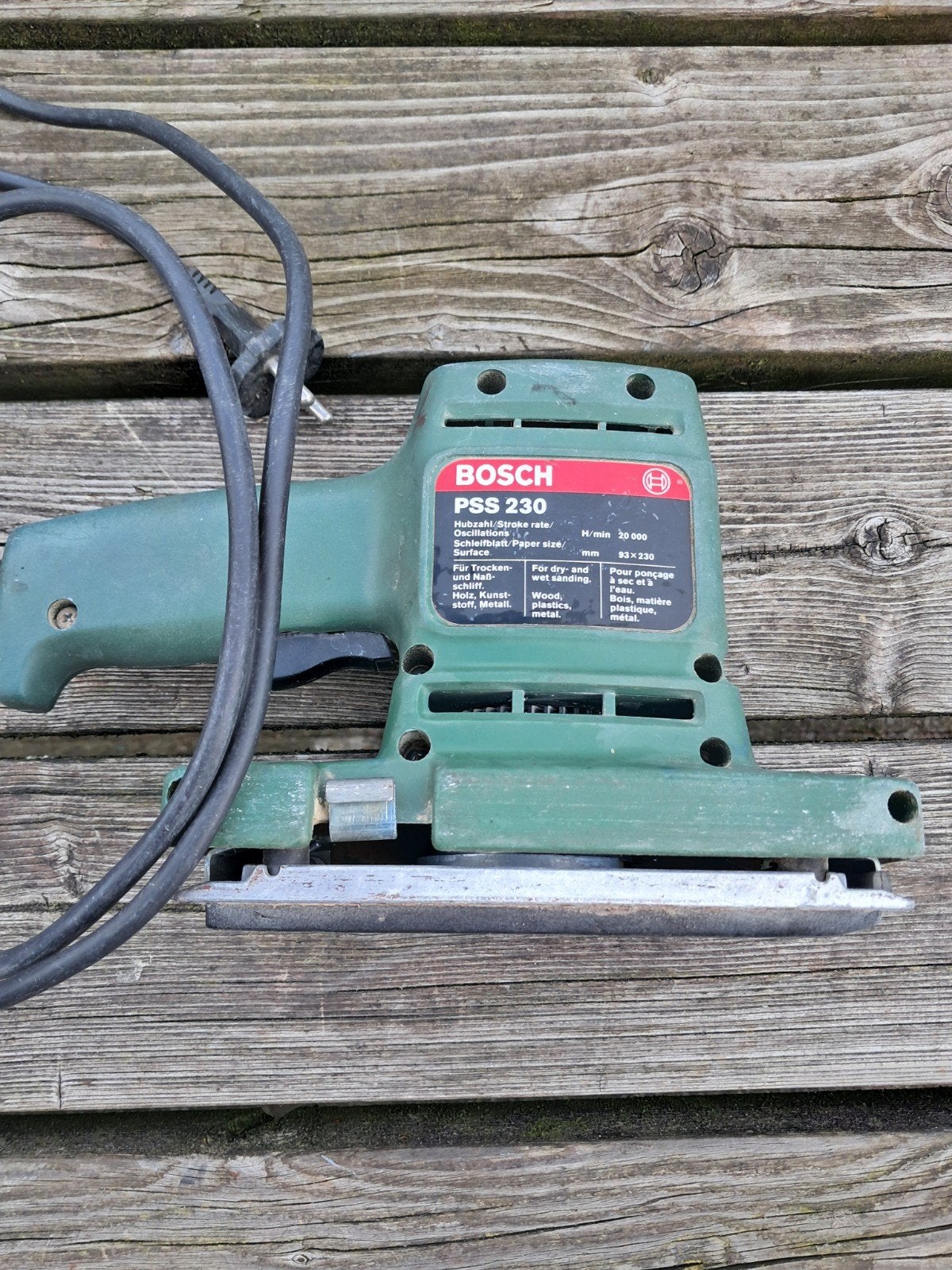 Bosch schuurmachine, Ophalen, Gebruikt, Minder dan 600 watt, Vlakschuurmachine