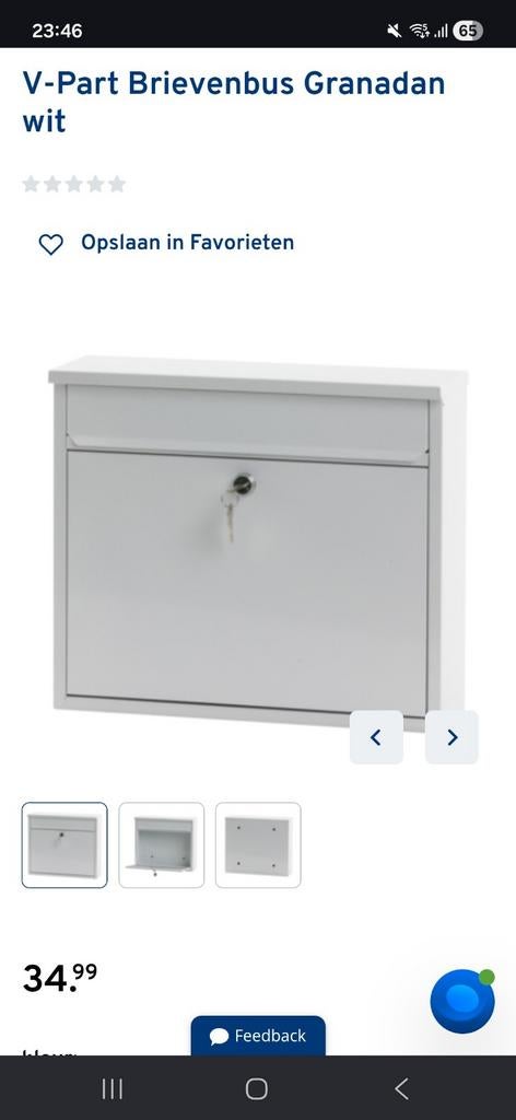 Nieuwe Brievenbus in verpakking, Ophalen of Verzenden, Nieuw, Aluminium