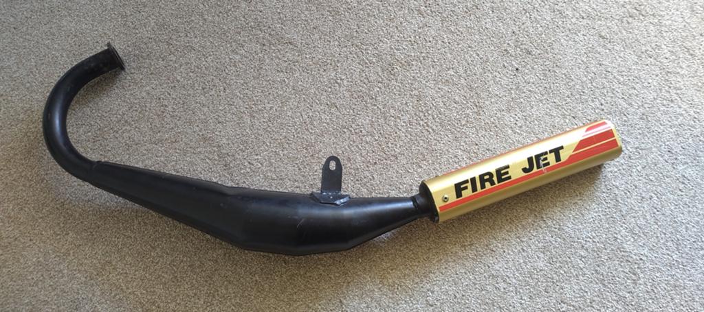 Unieke metrakit firejet uitlaat voor derbi, Fietsen en Brommers, Ophalen of Verzenden, Gebruikt, Uitlaat, Fire Jet