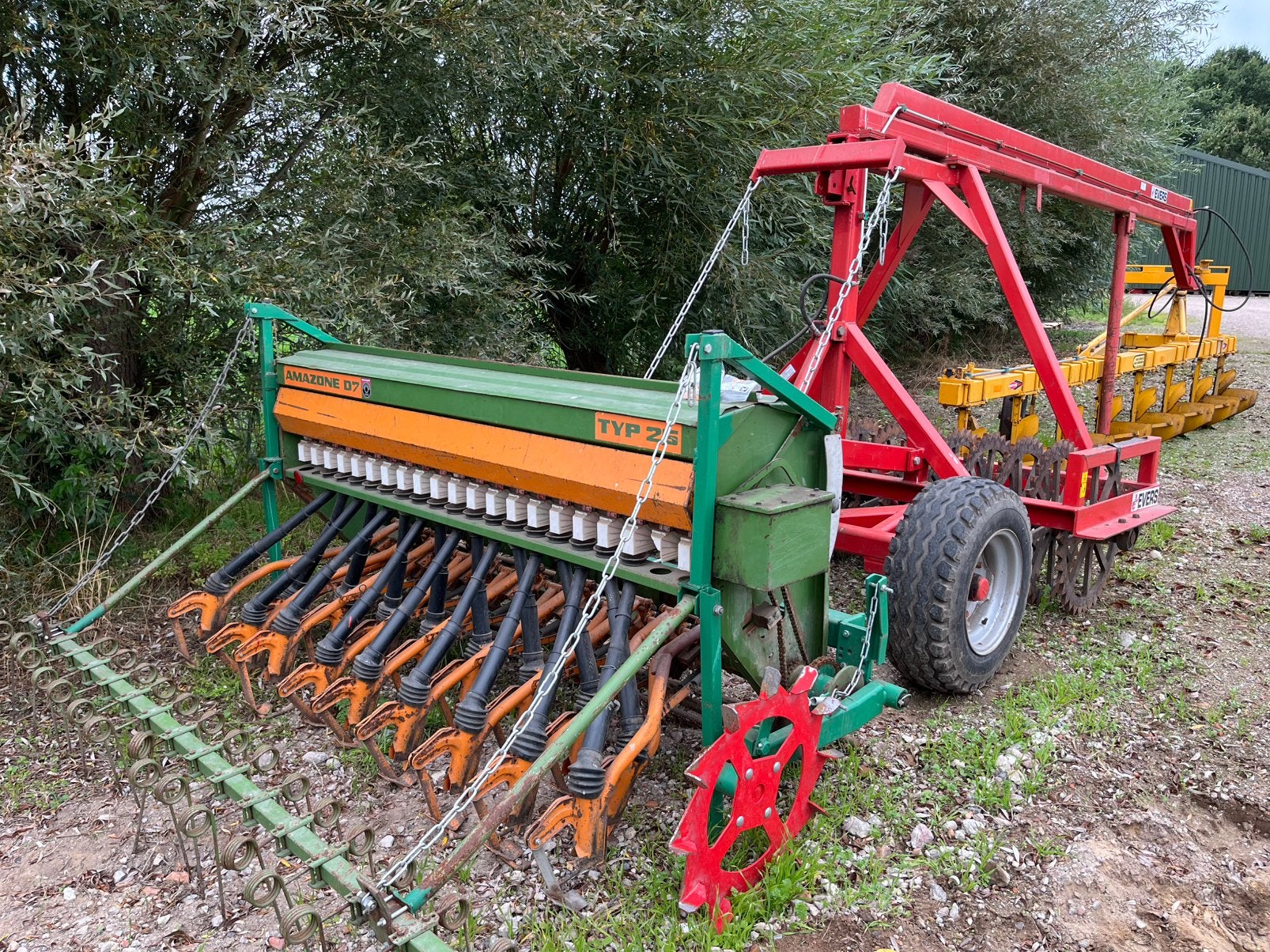 Ploeg/ pakkerrol/ zaaimachine combinatie, Ophalen, Grondbewerking