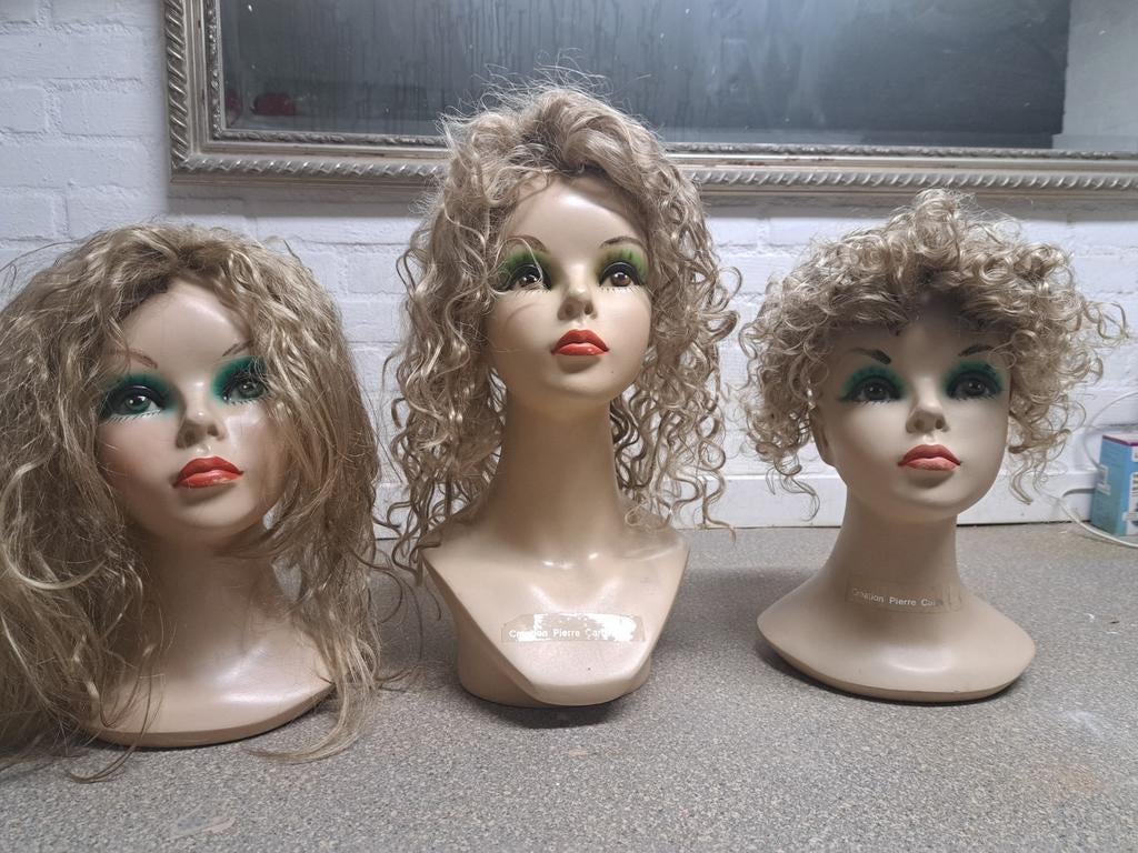 hoofd/hoofden/twiggy hoofden van pierre cardin, Ophalen of Verzenden, Gebruikt