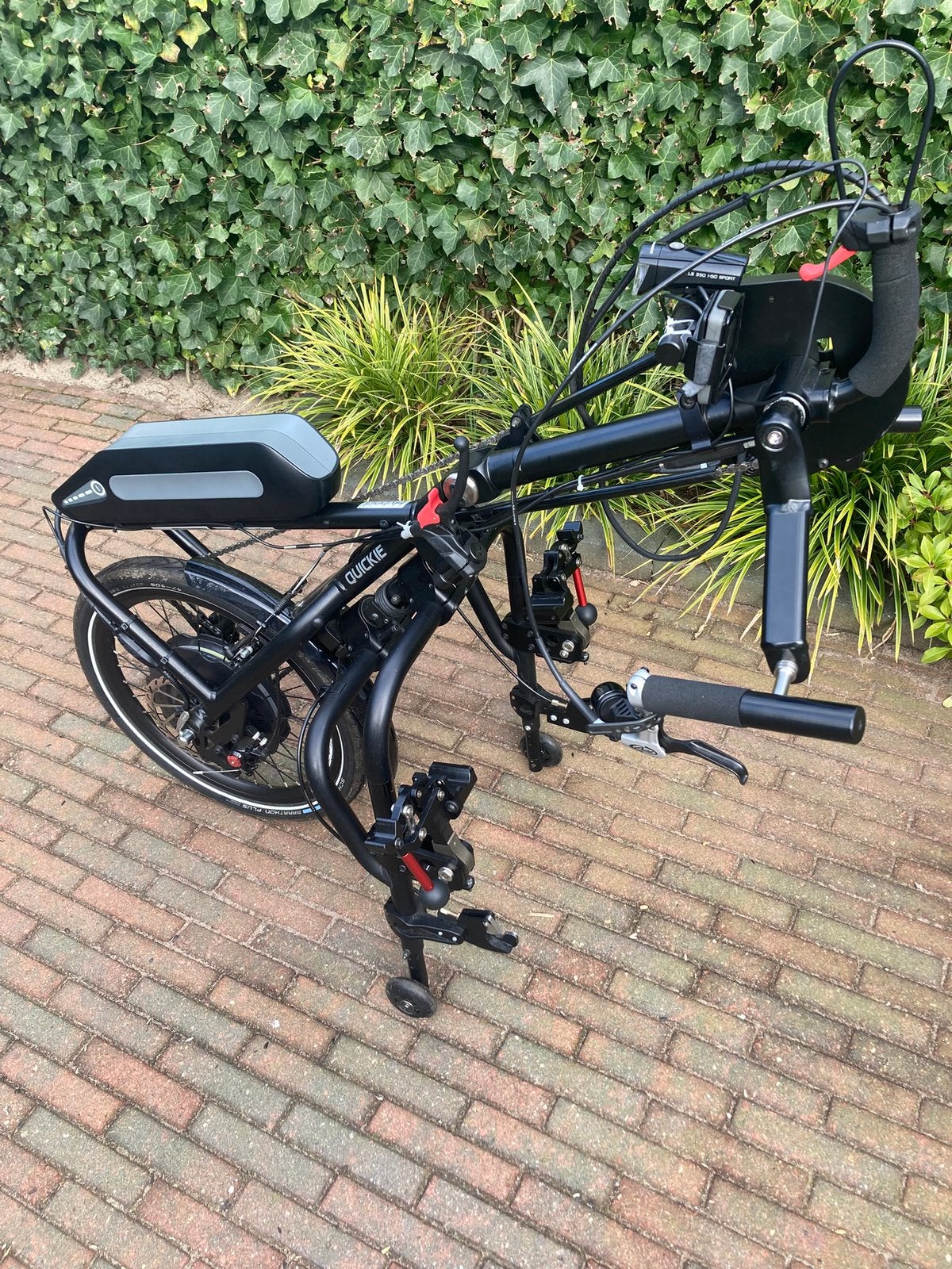 Electrische handbike plus eventueel quickie rolstoel, Ophalen, Inklapbaar, Gebruikt, Handbewogen rolstoel