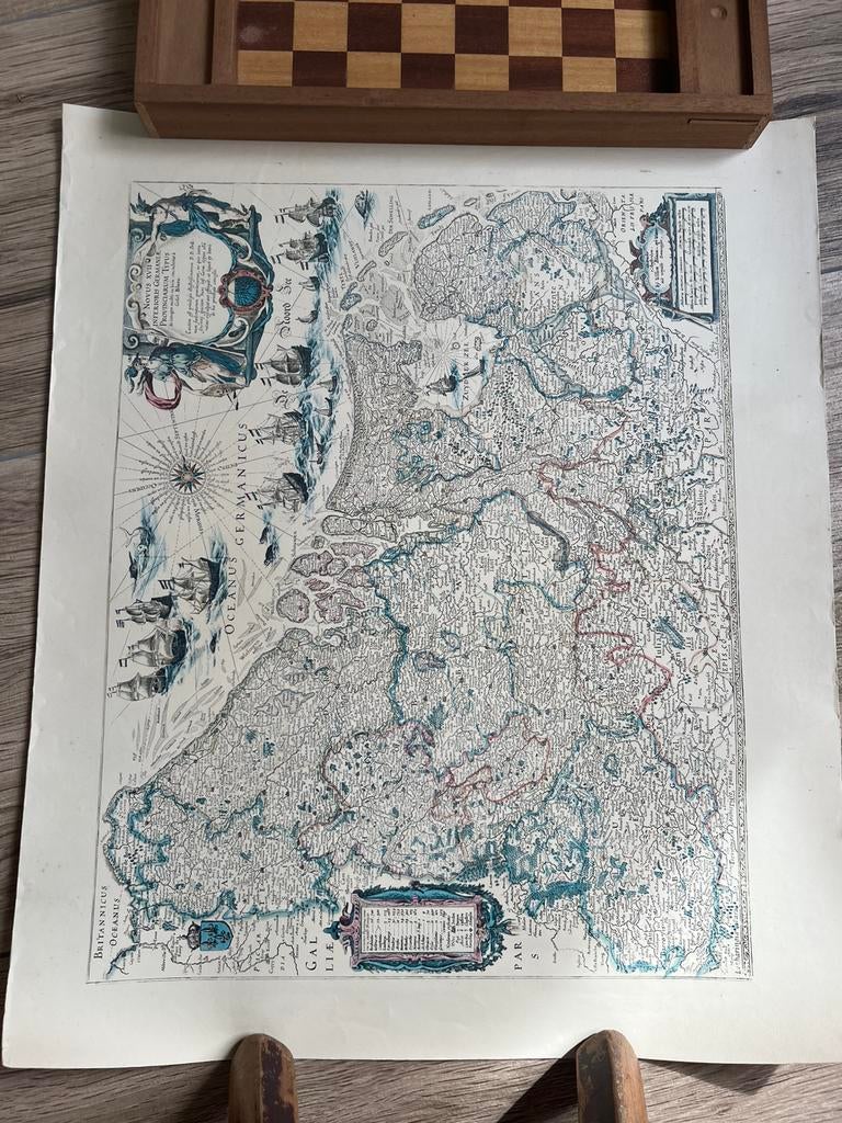 Oude landkaart Nederland, Boeken, Ophalen of Verzenden, 1800 tot 2000, Nederland, Landkaart