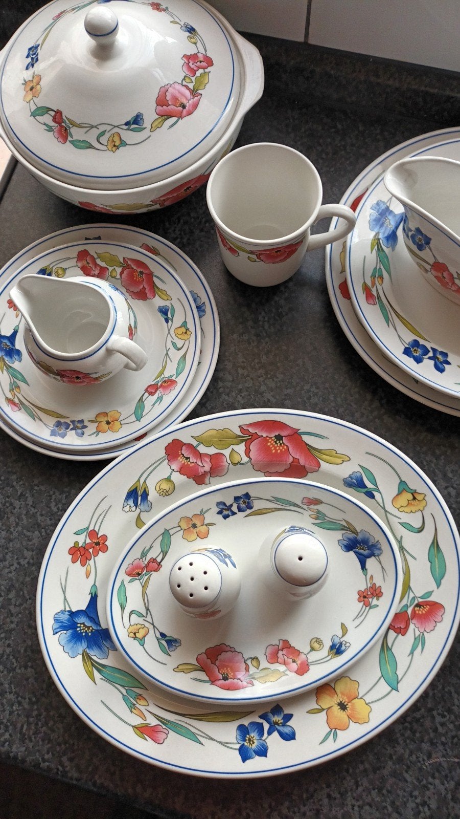 Vintage Wood & Sons Alpine Meadow service, Ophalen of Verzenden