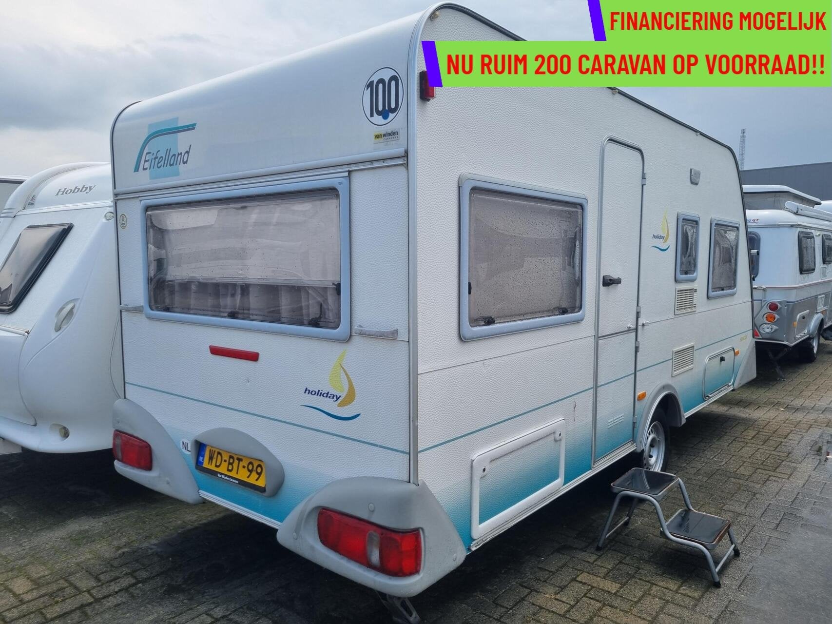 Eifelland holiday special 450 KLAP STAPELBED+LUIFEL+VOORTENT, Serviceluik, Rondzit, Bedrijf, 750 - 1000 kg