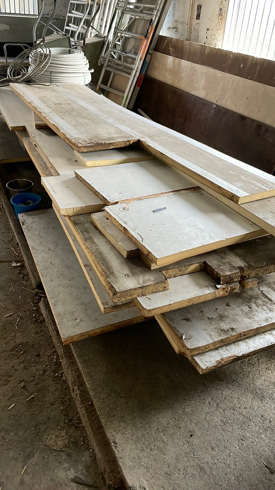 Isolatieplaat 40 mm +-40 m2, Doe-het-zelf en Verbouw, Platen en Panelen, Ophalen, Gebruikt