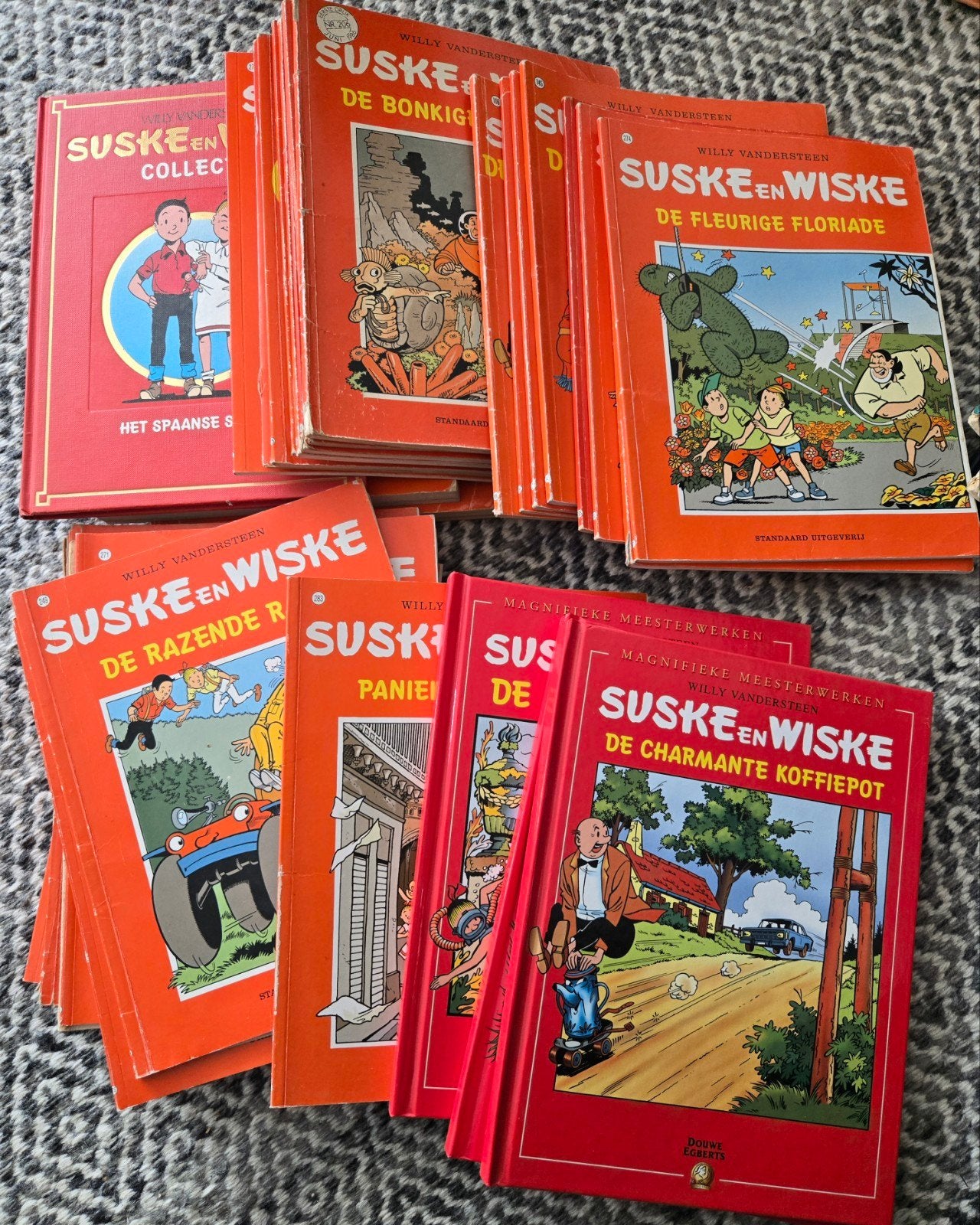 Grote collectie stripboeken oa: Suske en Wiske, Asterix, Kui, Boeken, Meerdere stripboeken, Ophalen, Gelezen, Diverse auteurs