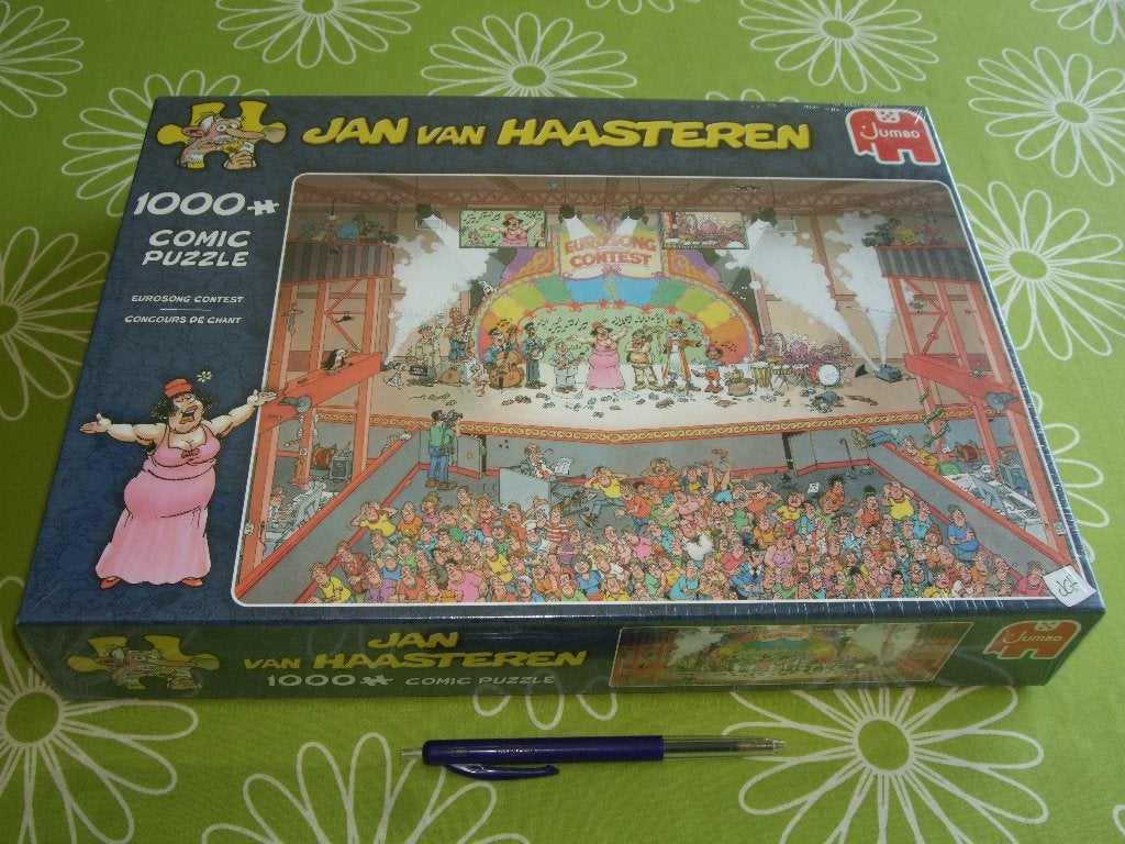 Nieuw in seal: Jan van Haasteren - Eurosong contest - 1000st, Ophalen of Verzenden, 500 t/m 1500 stukjes, Nieuw, Legpuzzel