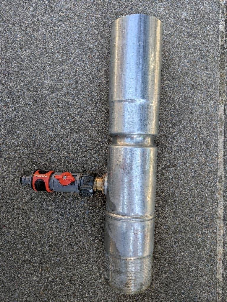 Regenton Vulautomaat met Gardena Aansluiting 80mm, 150 liter of meer, Ophalen, Gebruikt, Metaal
